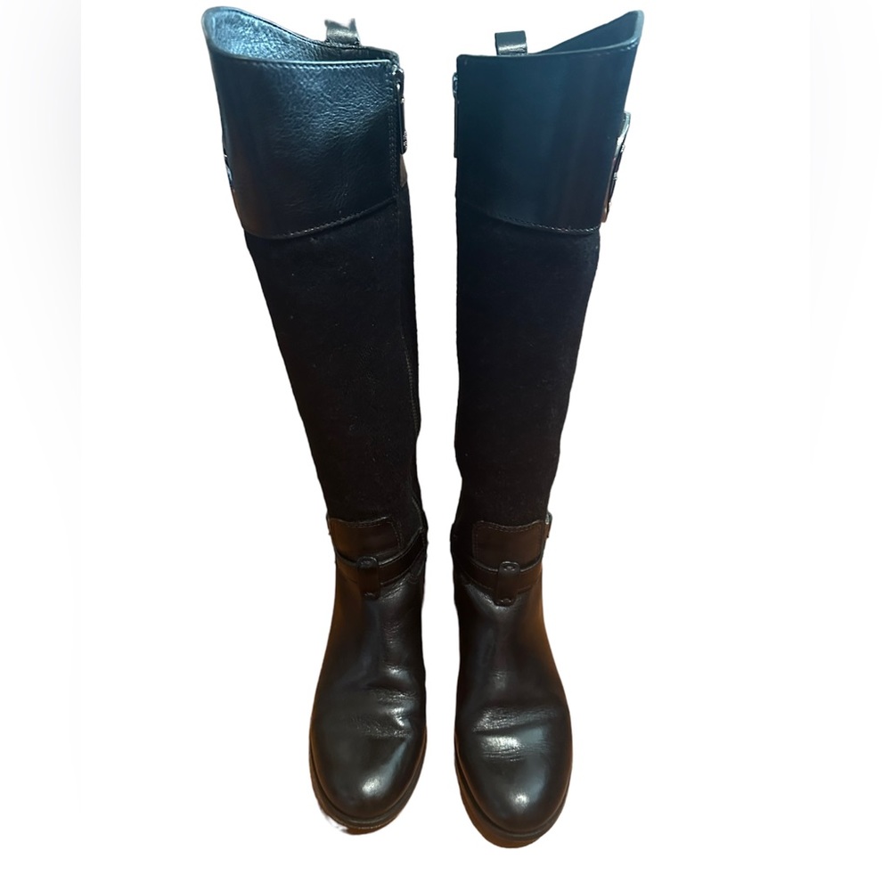 Tory Burch navy boots